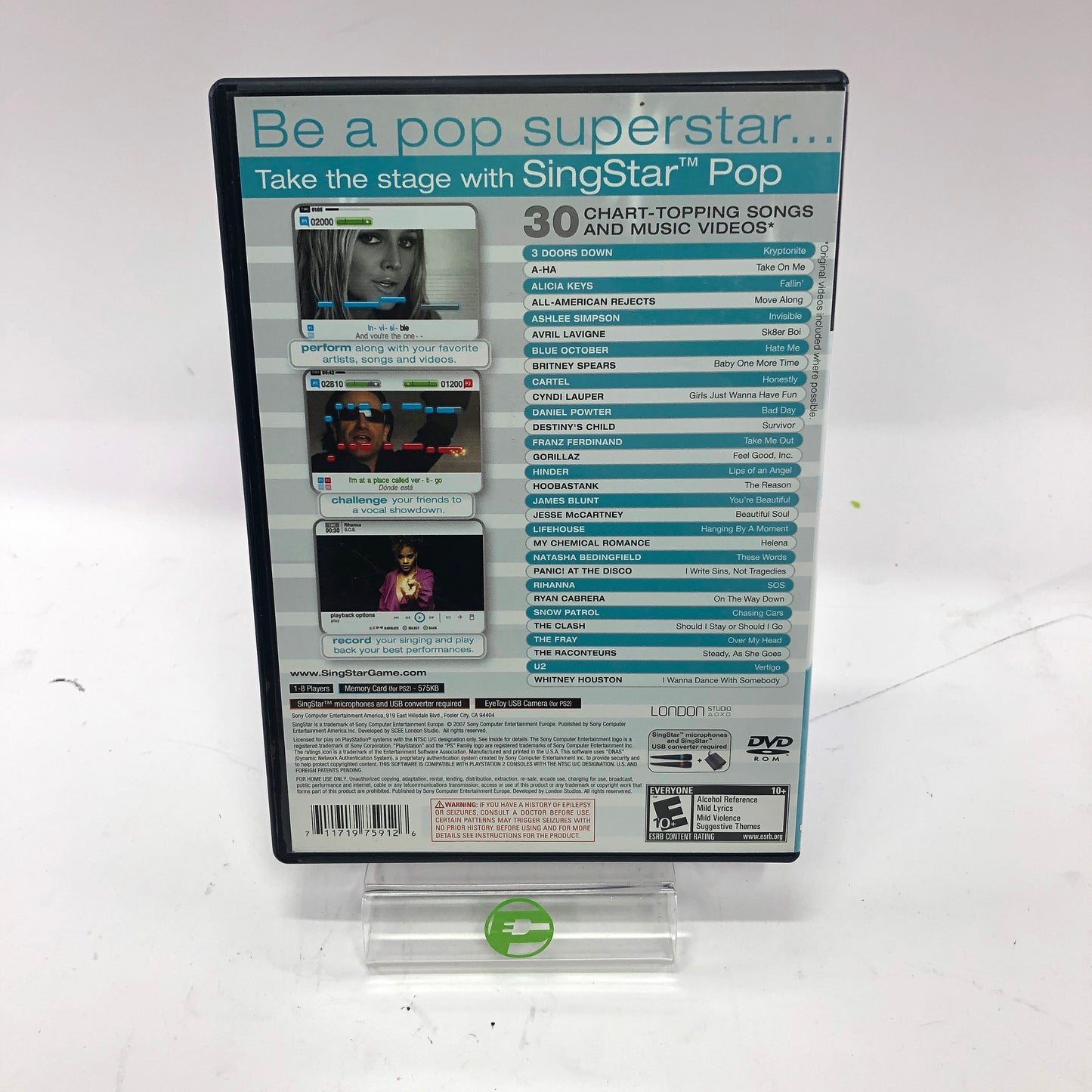 SingStar Collection [80's, 90s, Pop and More] Sony PlayStation 2 PS2