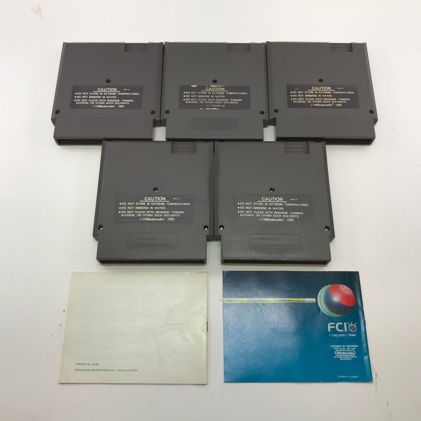 Lot of 5 Nintendo NES Games Sports