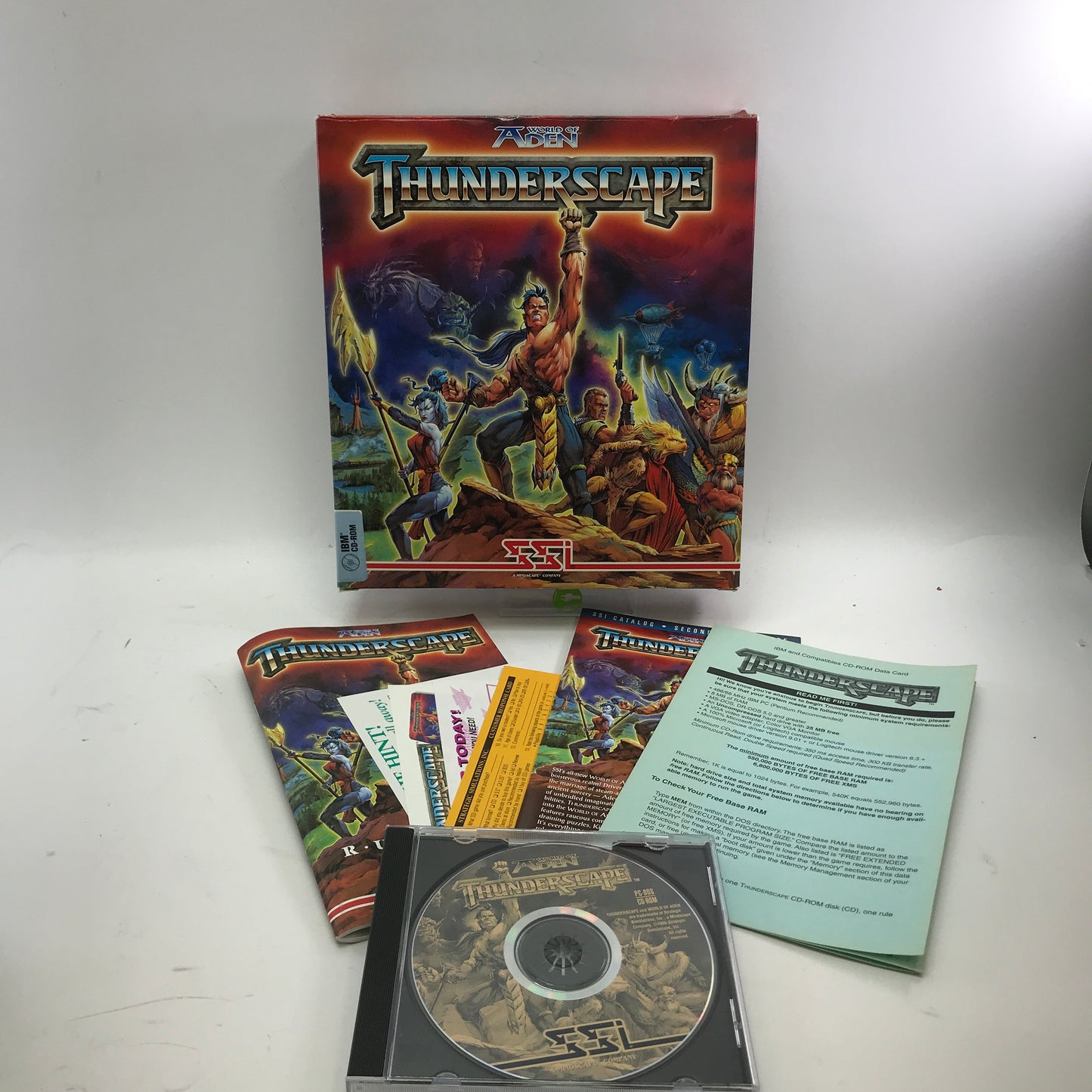 World of Aden: Thunderscape (PC, 1994) Complete in Original Box CIB