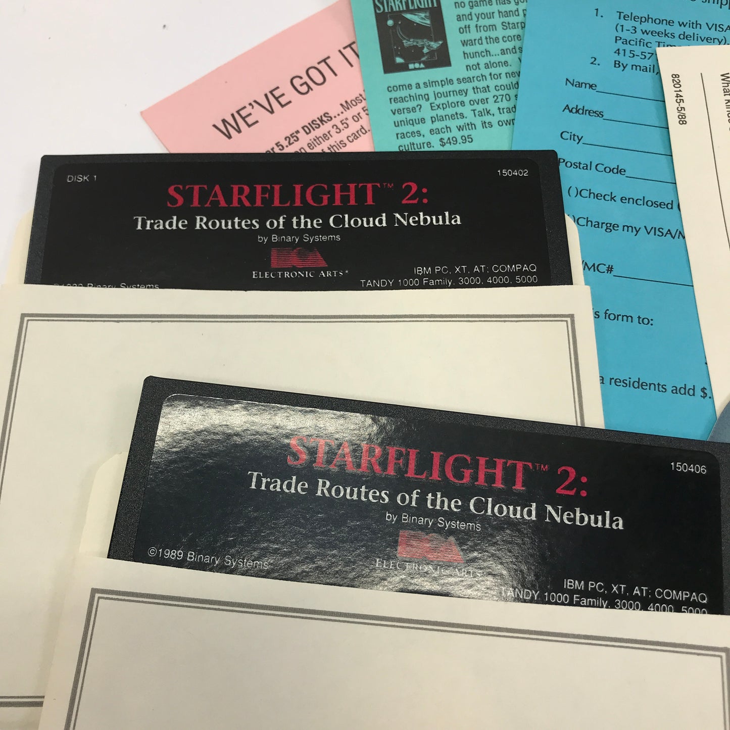 Starflight 2: Trade Routes Of The Cloud Nebula(PC 1988)w Original Box, No Manual