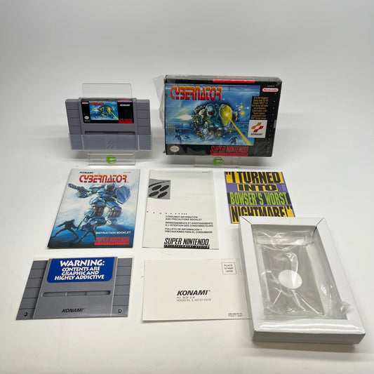 Cybernator (Super Nintendo SNES, 1993) Complete In Box CIB