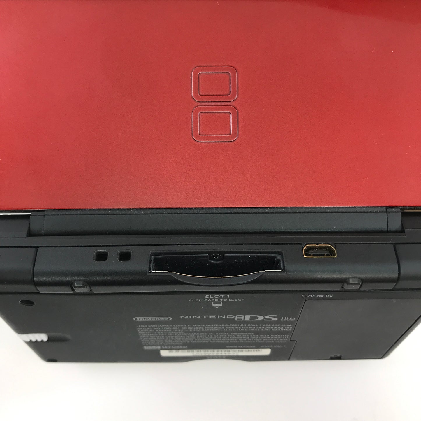 Nintendo DS Lite Handheld Game Console Only USG-001 Red w Original Box