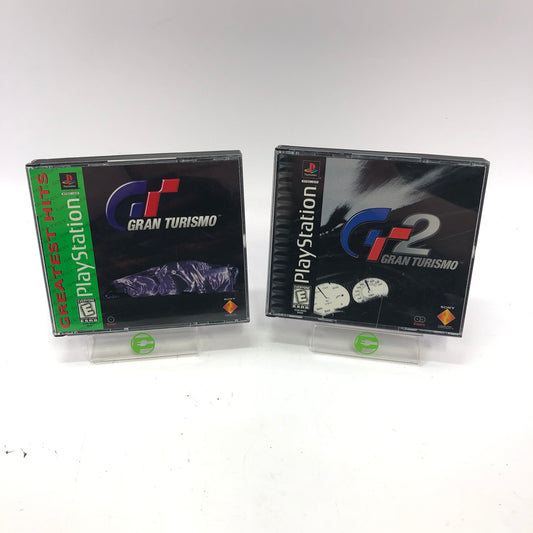Gran Turismo and Gran Turismo 2 Collection, CIB, Sony PlayStation 1 PS1 Games