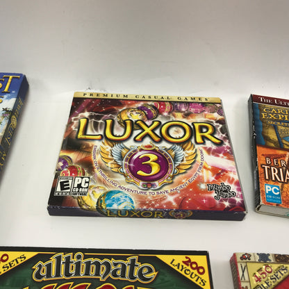 Lot of 9 Find-It, Multi-Game Packs for PC [Luxor, Mahjongg, Atari2600 and More]