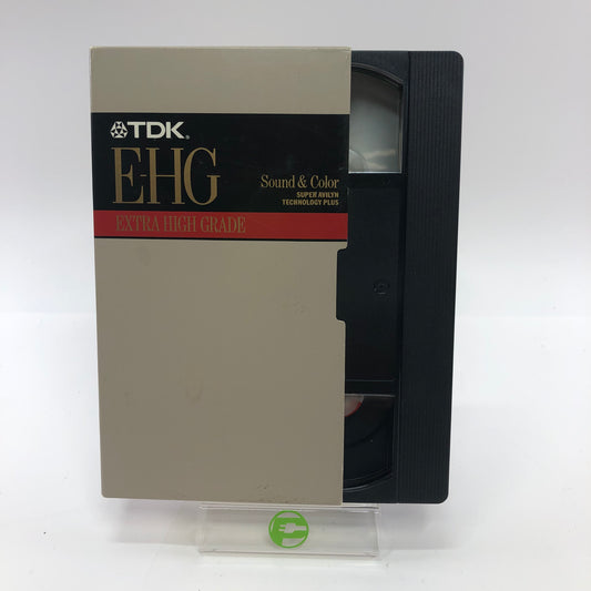 New TDK E-GH Extra High Grade VHS Cassette Tape In Original Sleeve