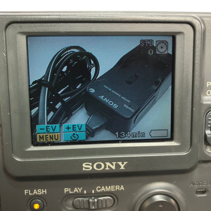 Sony MVC-FD75 0.35MP Compact Digital Camera W/ Strap, Battery, And Floppy Disk