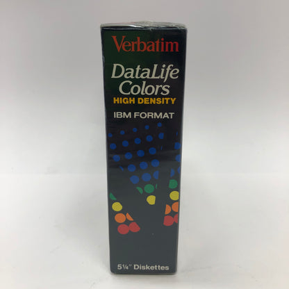 New Verbatim MD2-HD DataLife Colors 5.24" Floppy Disks 87324 Factory Sealed
