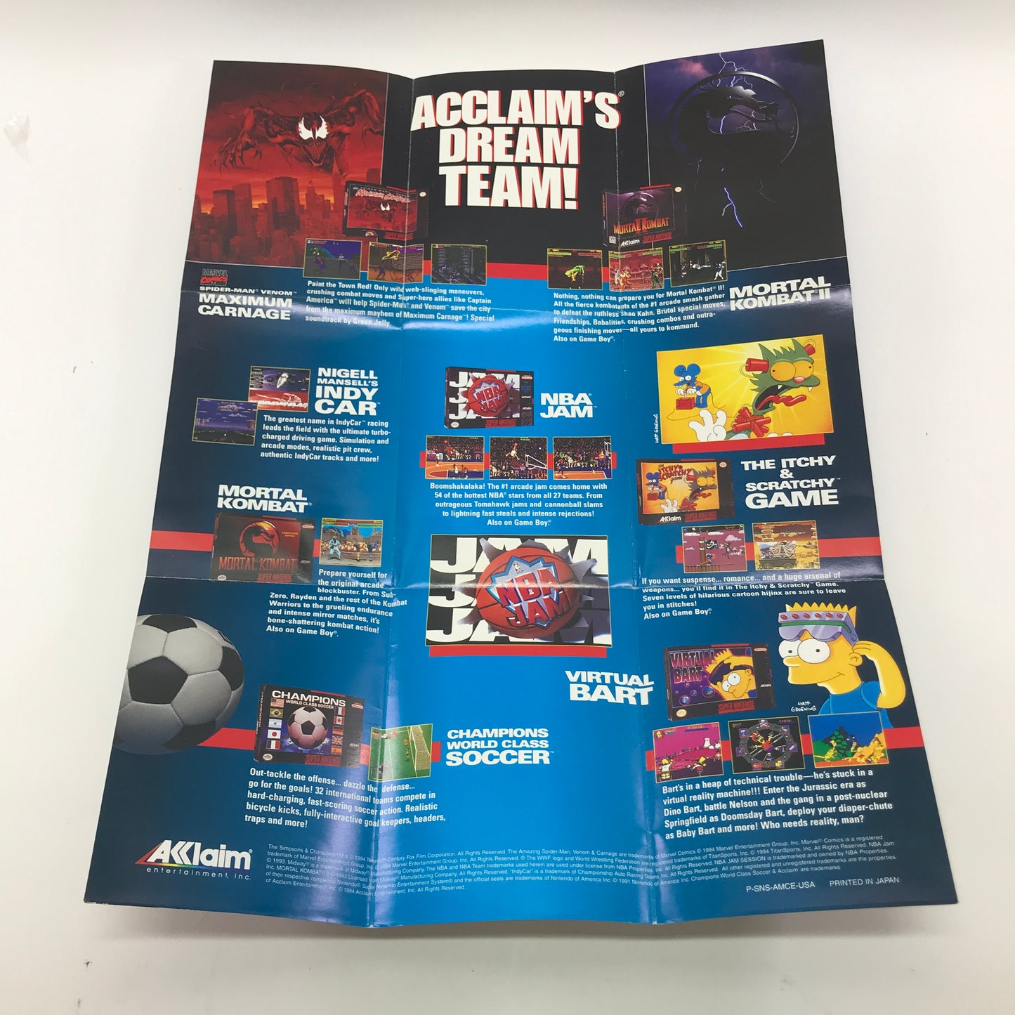 Mortal Kombat II (Super Nintendo SNES, 1994) Tested Works