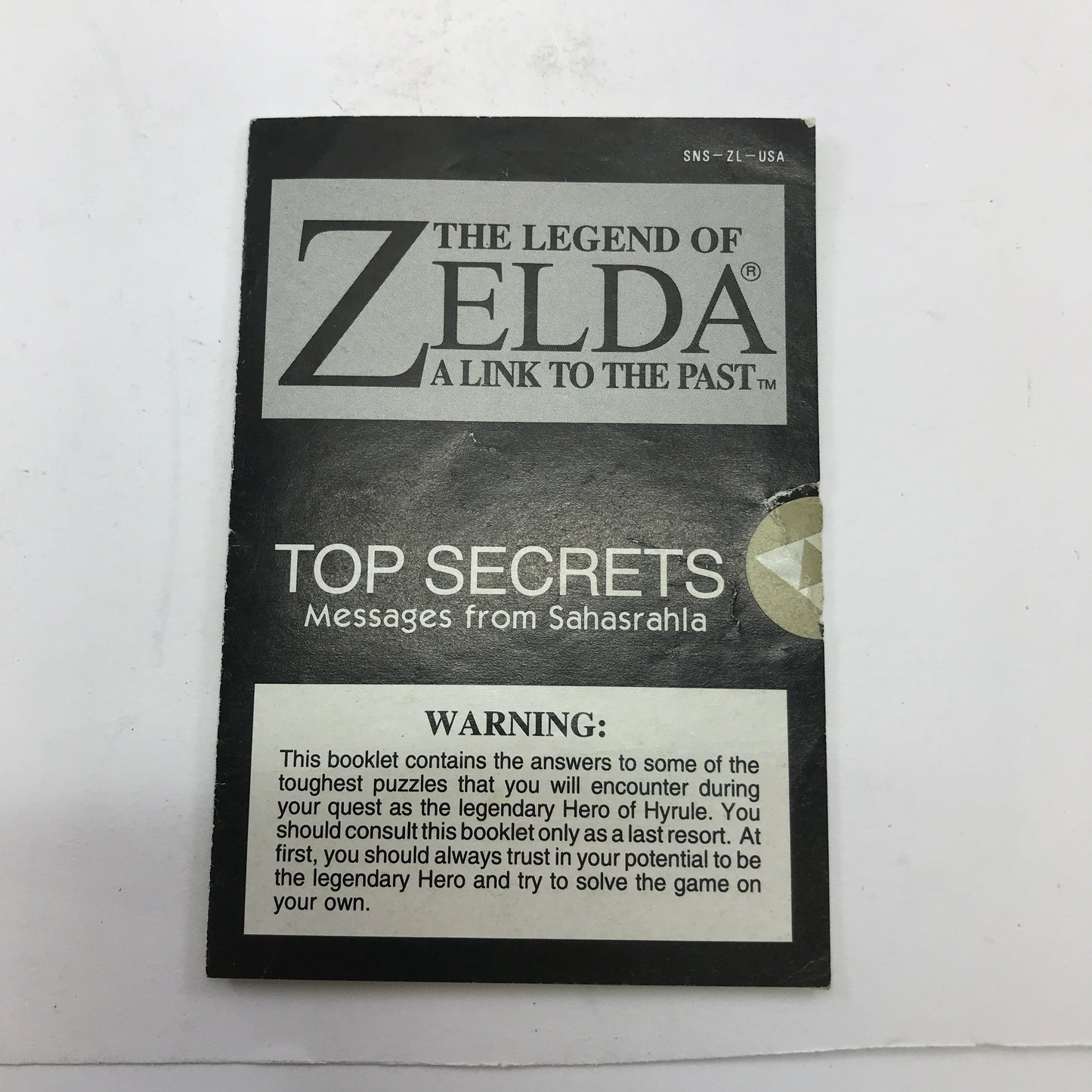 The Legend Of Zelda A Link to the Past (Super Nintendo SNES, 1991) Tested Works