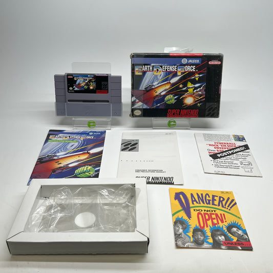 Earth Defense Force (Super Nintendo SNES, 1991) Complete In Box CIB