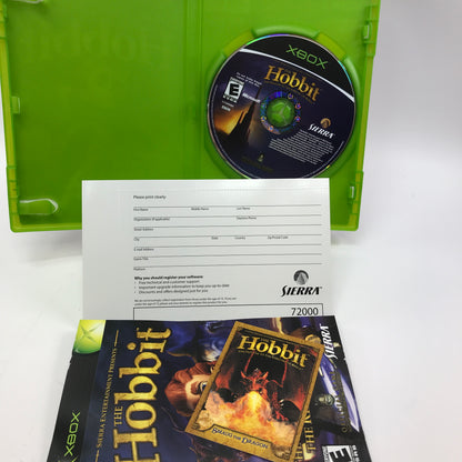 The Hobbit (Microsoft Xbox, 2003) CIB, Smaug The Dragon Card, Minty Disc