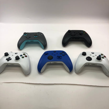 Used Lot of 5 Microsoft Xbox One Wireless Controllers Tested and Working