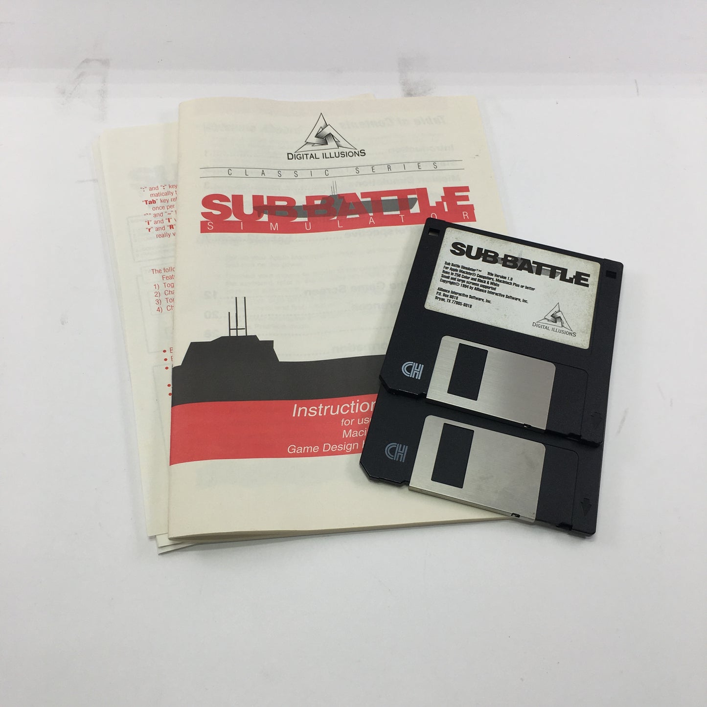 Sub Battle Simulator (PC, 1994) Complete in Original Box, CIB