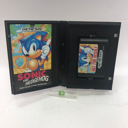 Sonic the Hedgehog (Sega Genesis, 1991) CIB, Not For Resale Label