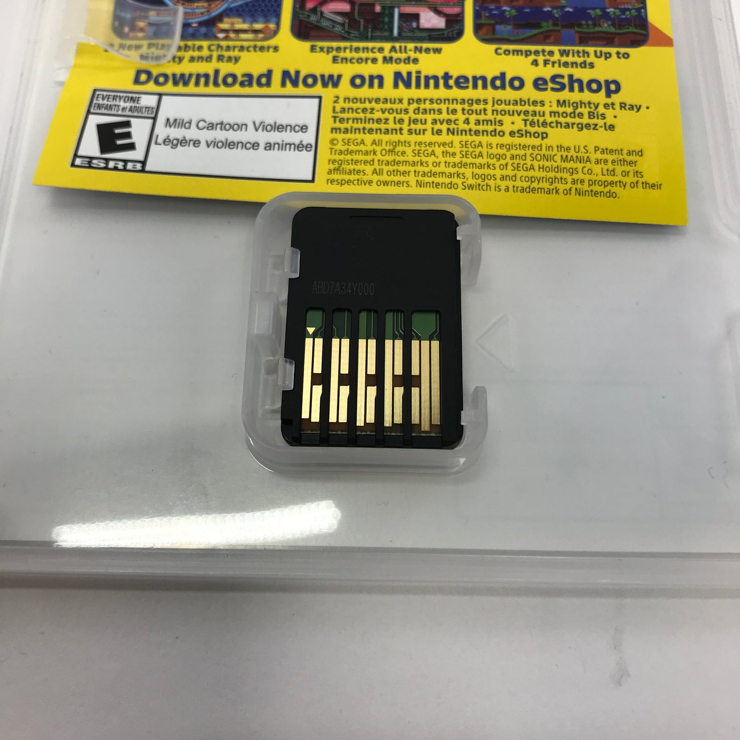 Sonic Mania (Nintendo Switch, 2017) Complete w Insert