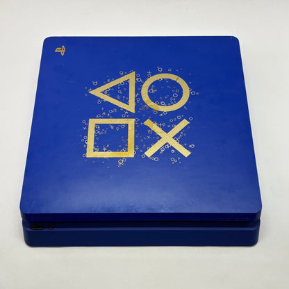 Sony Ps4 Slim Days of Play 1TB blue Console Gaming System CUH-2115B