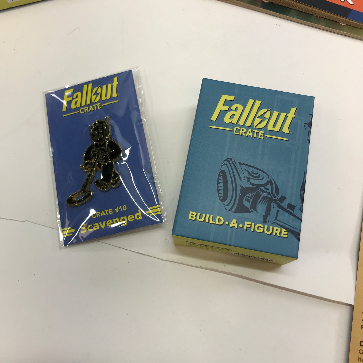 Fallout Loot Crate #10 Scavenged Figure, Replica, Pin and Notebooks