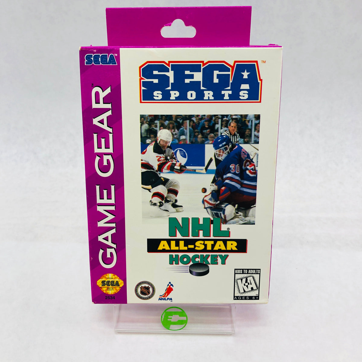 NHL All-Star Hockey (Sega Game Gear, 1994) Complete in Original Box CIB