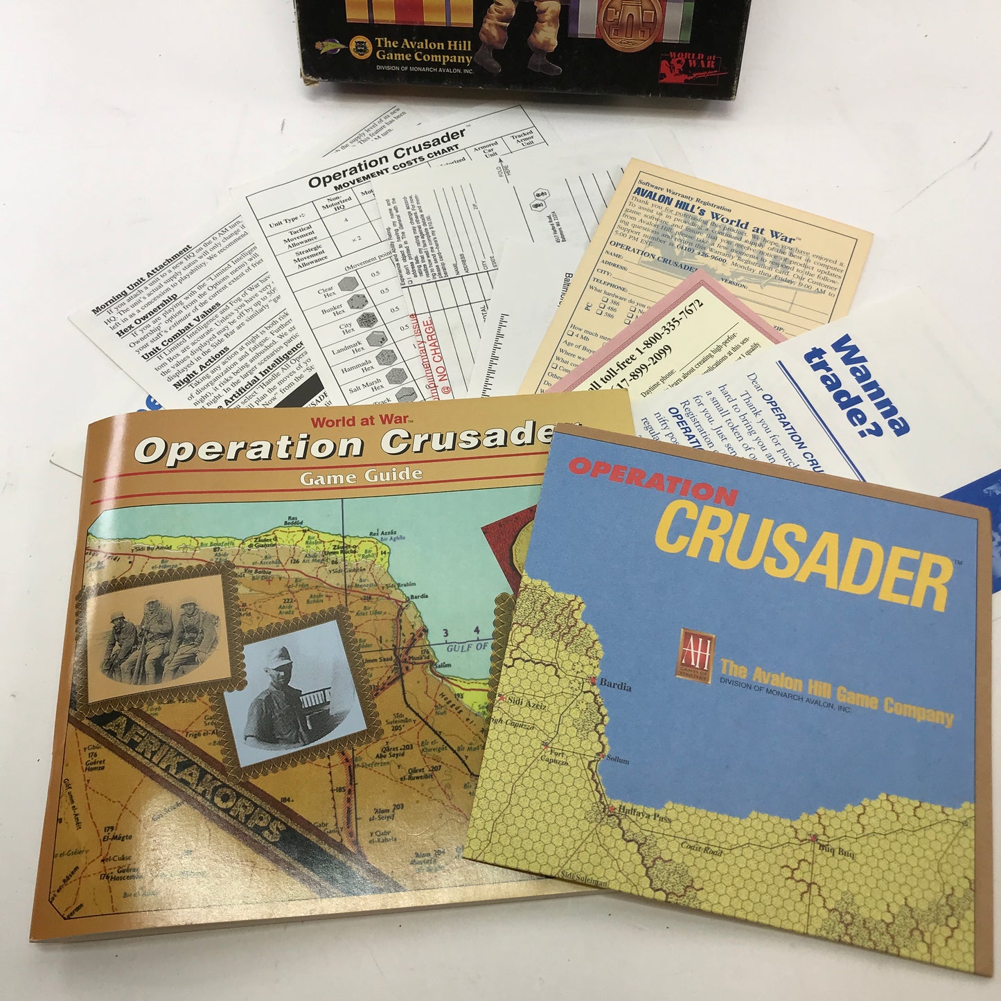 Operation Crusader (PC, 1989) Complete in Original Box, CIB