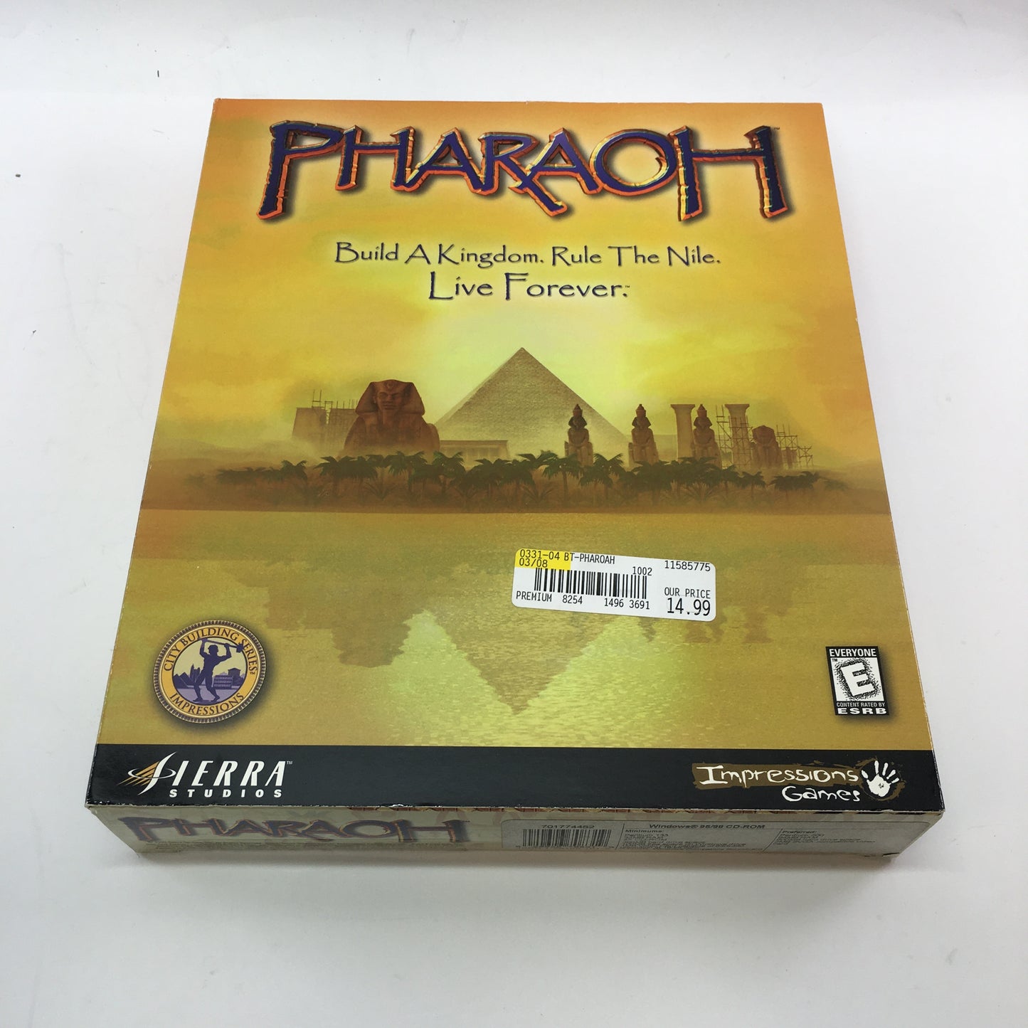Lot of 7 PC Games [Pharaoh, Commandos, The Sacred Amulet and More]
