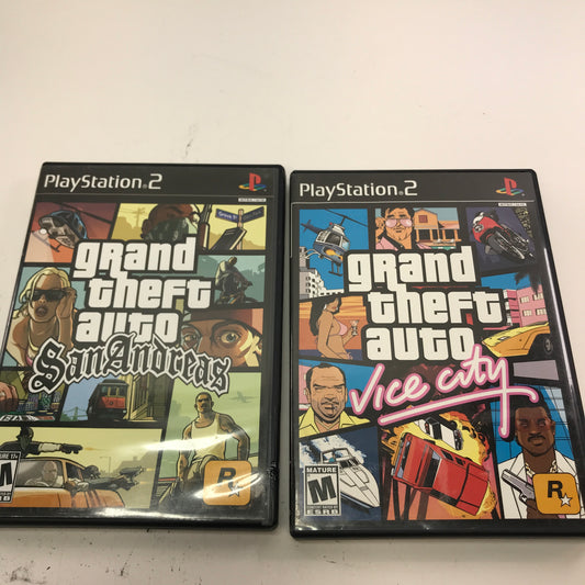 Grand Theft Auto Sand Andreas and Vice City Playstation 2 PS2