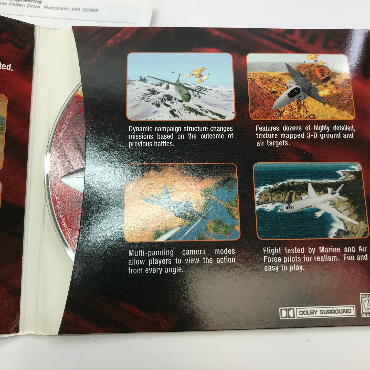 F-22 Lightning II (PC, 1995) Complete in Original Big Box CIB