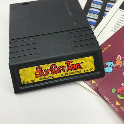 Burgertime (Mattel Intellivision, 1981) Complete in Original Box w/ Overlays CIB