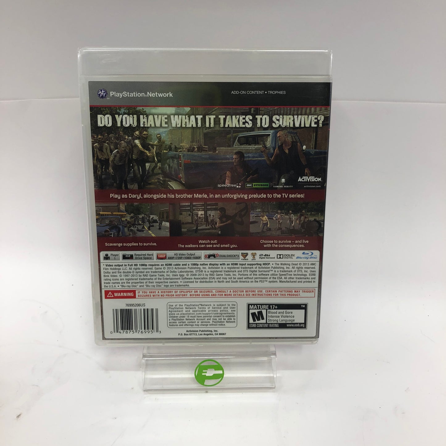 New The Walking Dead: Survival Instinct (Sony PlayStation 3 PS3, 2013) Sealed