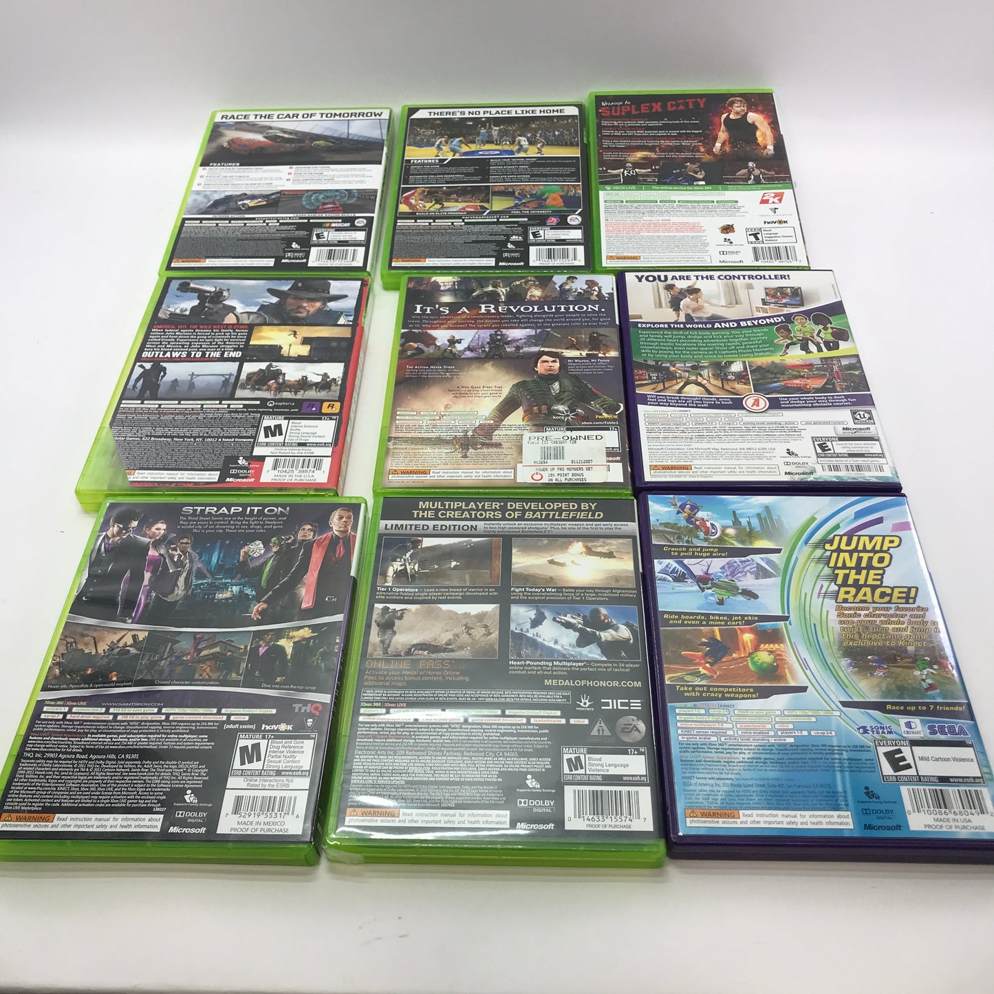 Lot of 133 Microsoft Xbox 360 Games [Call of Duty, Gears of War and More]