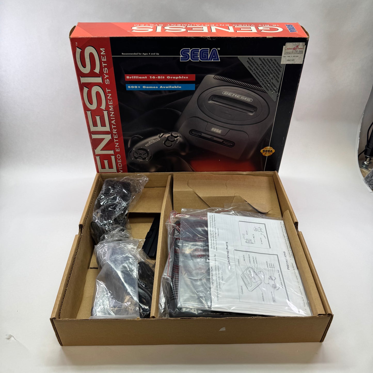 Sega Genesis Console Gaming System Black 1630