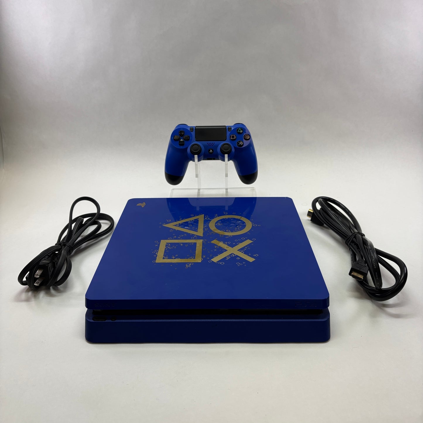 Sony Ps4 Slim Days of Play 1TB blue Console Gaming System CUH-2115B