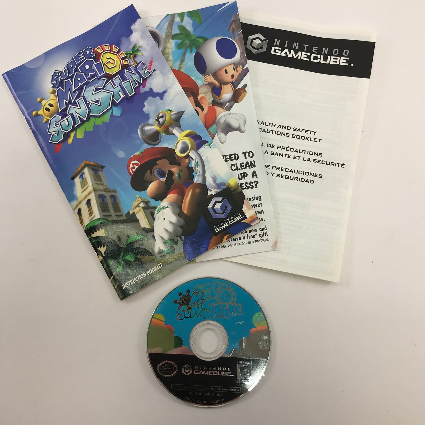 Super Mario Sunshine [Player's Choice] (Nintendo GameCube, 2003) CIB Tested