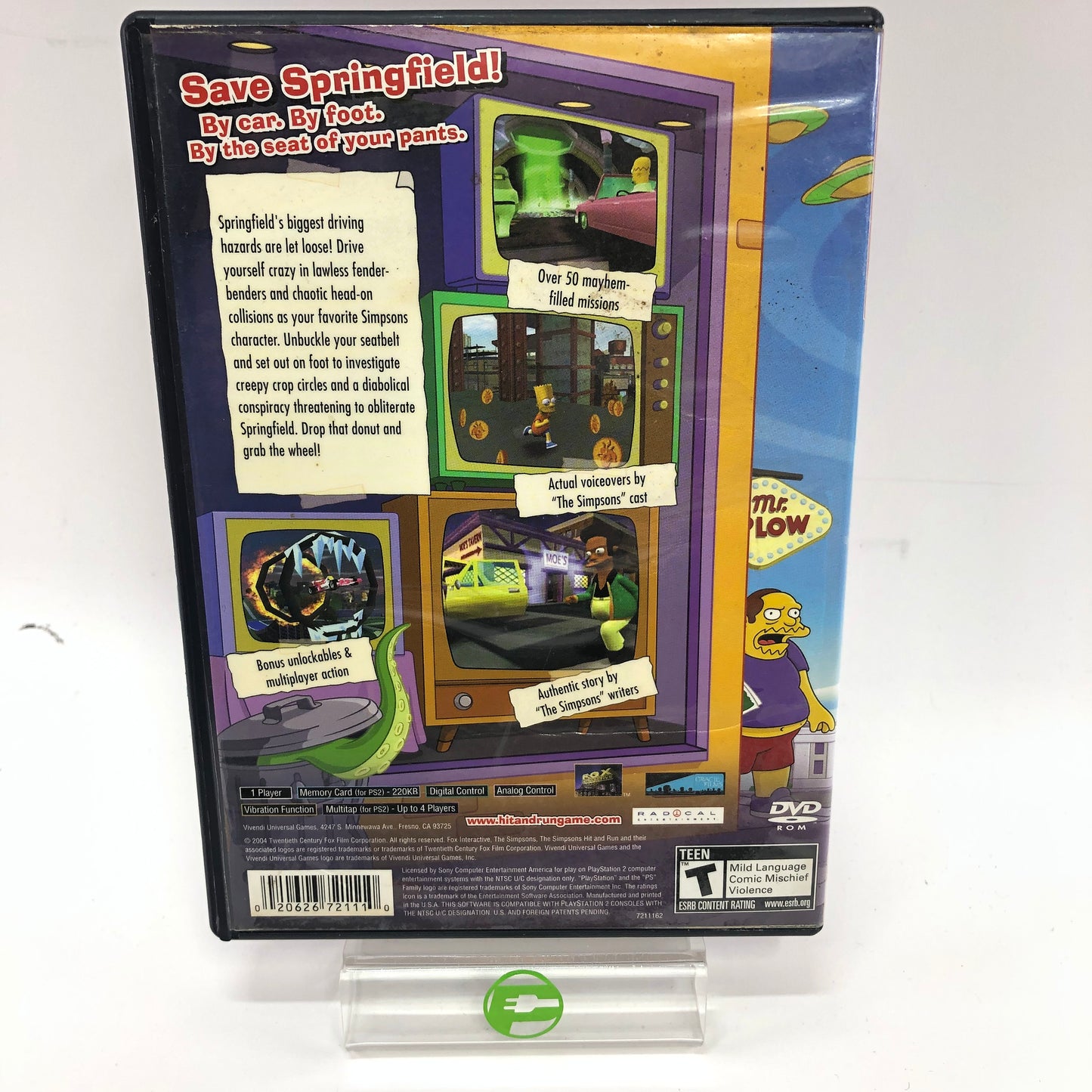 The Simpsons Hit and Run [Greatest Hits] (Sony PlayStation 2 PS2, 2003)No Manual