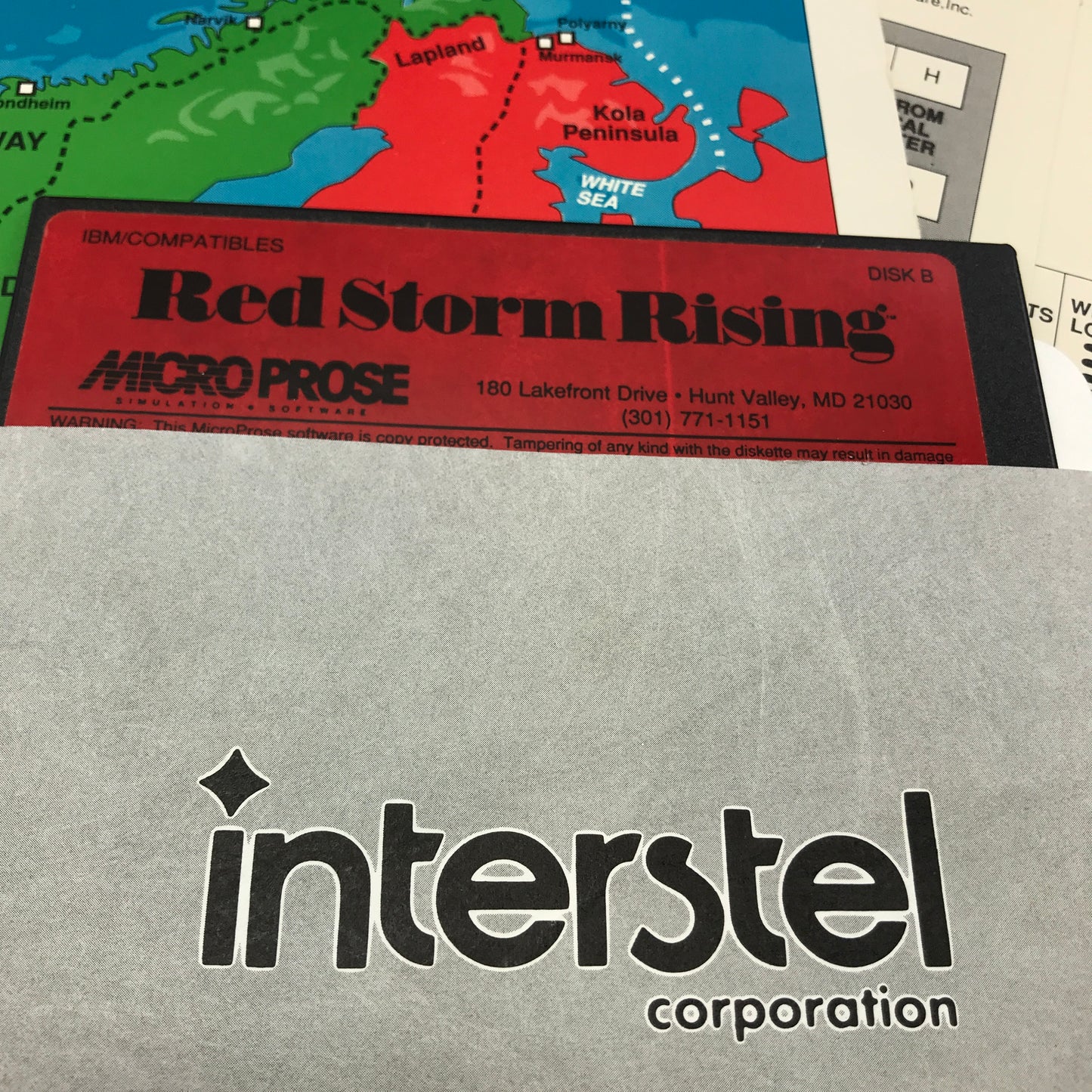 Red Storm Rising (PC, 1989) w/ Original Box and All Inserts, CIB