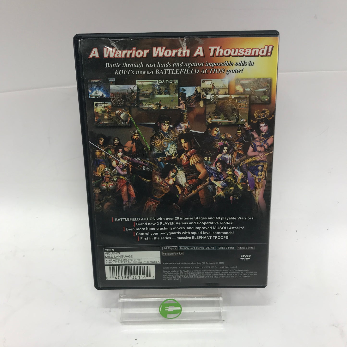 Dynasty Warriors 3 and 4 Bundle Sony PlayStation 2 PS2 Games