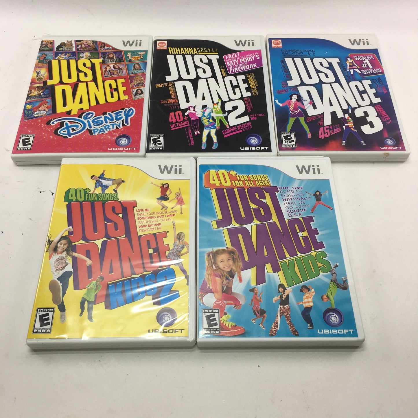 Lot of 55 Nintendo Wii Games [Mario Power Tennis, Donkey Kong, Just Dance, More]