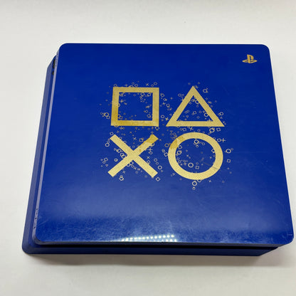 Sony Ps4 Slim Days of Play 1TB blue Console Gaming System CUH-2115B