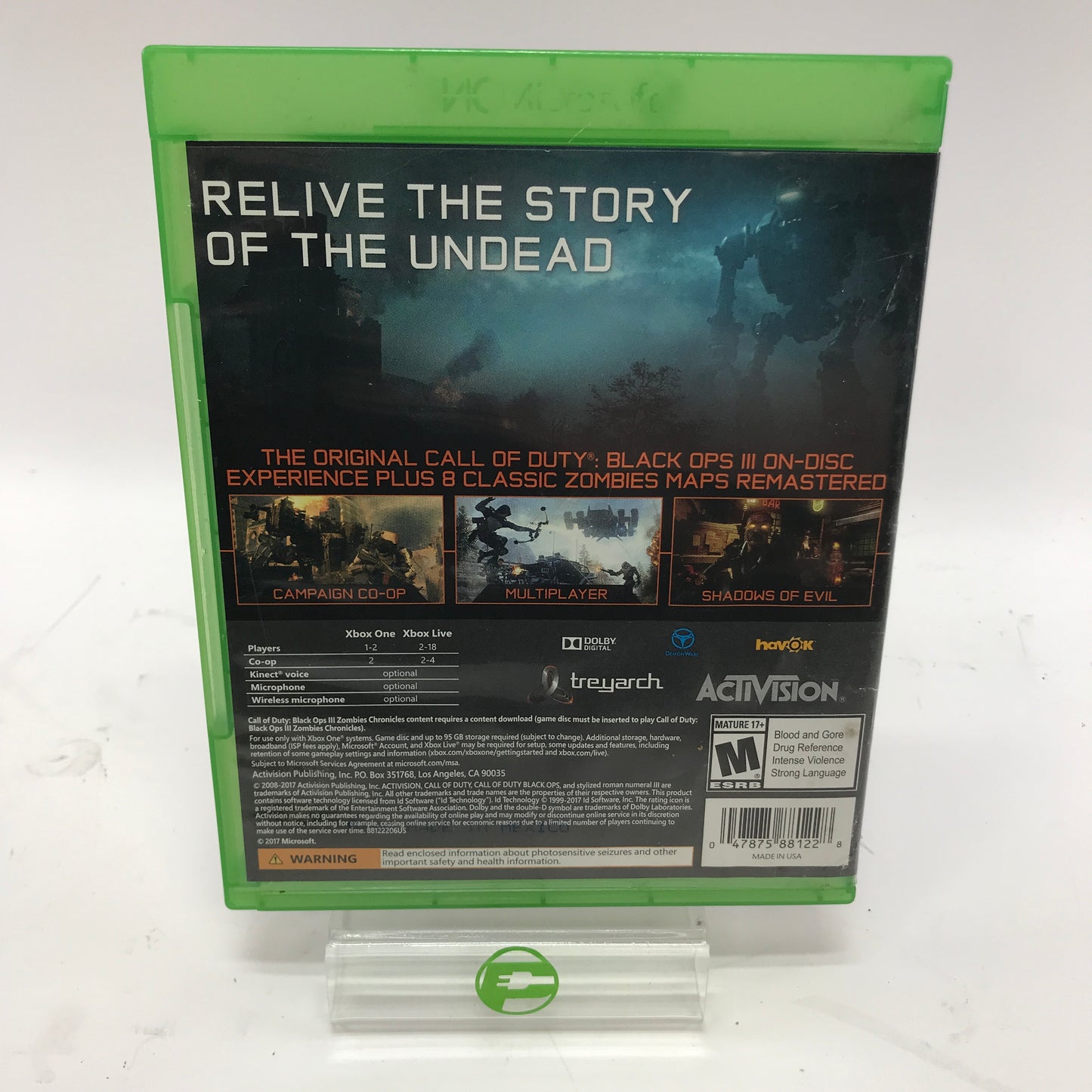Call of Duty Black Ops III [Zombie Chronicles] (Microsoft Xbox One, 2017)