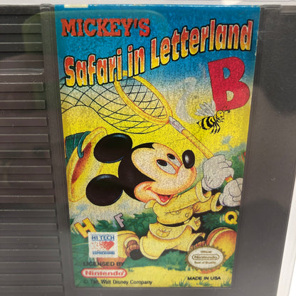 Mickey's Safari in Letterland (Nintendo NES, 1993) Cartridge Only