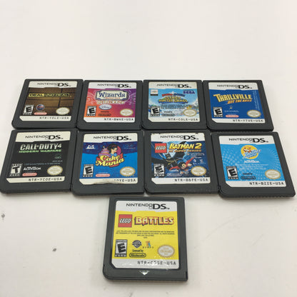 Lot of 9 Nintendo DS Games [Thrillville, Call of Duty, Cake Mania and More]