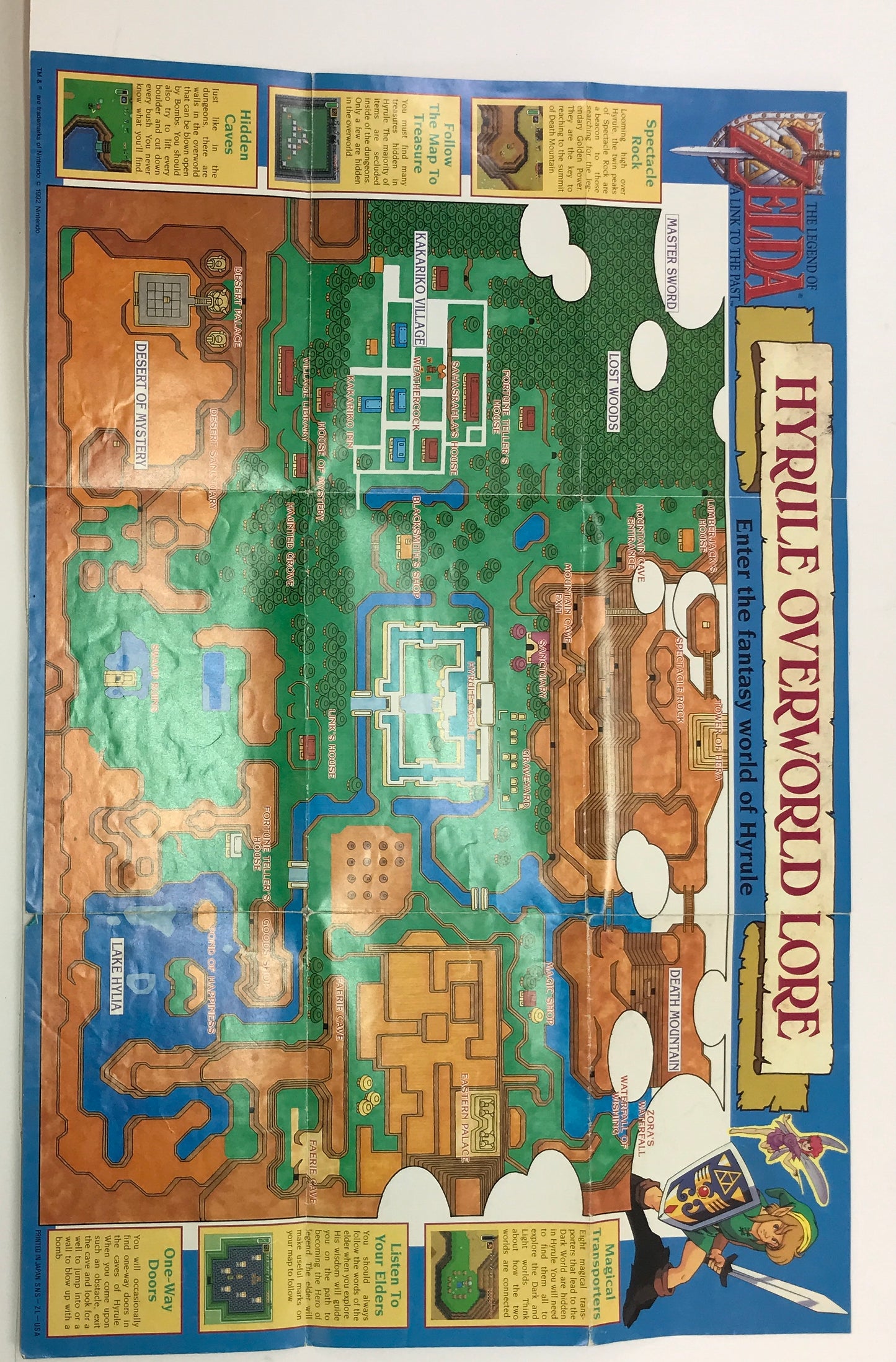 The Legend Of Zelda A Link to the Past (Super Nintendo SNES, 1991) Tested Works