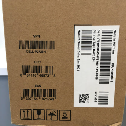 New Dell 27" P2725H IPS LCD IPS 100Hz Gaming Monitor