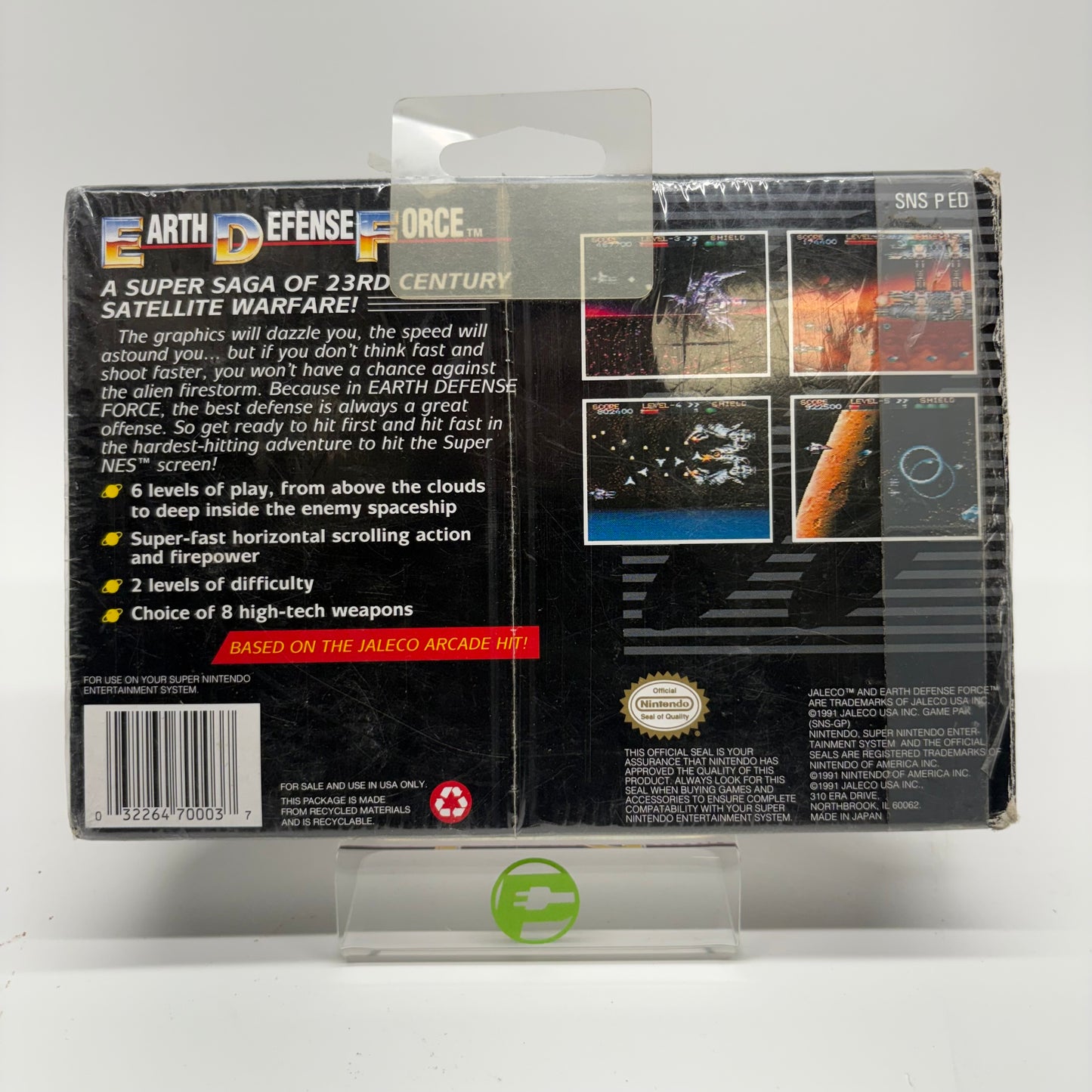 Earth Defense Force (Super Nintendo SNES, 1991) Complete In Box CIB