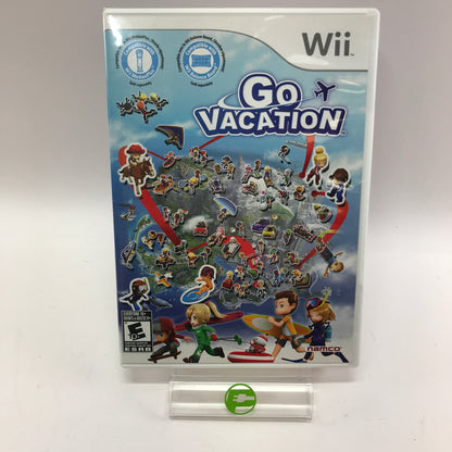 Go Vacation (Nintendo Wii, 2011) in Original Box w Manual CIB