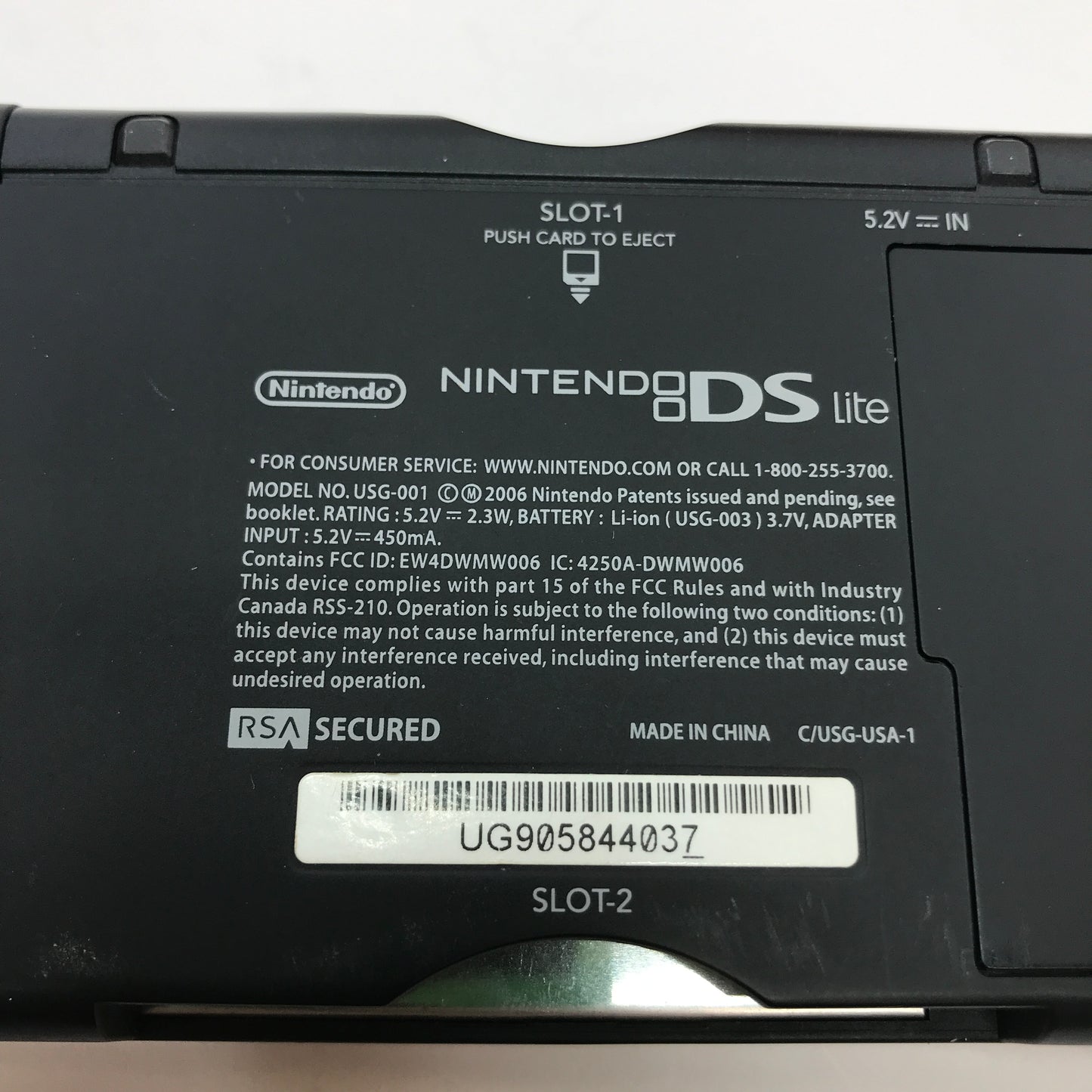 Nintendo DS Lite Handheld Game Console Only USG-001 Red w Original Box