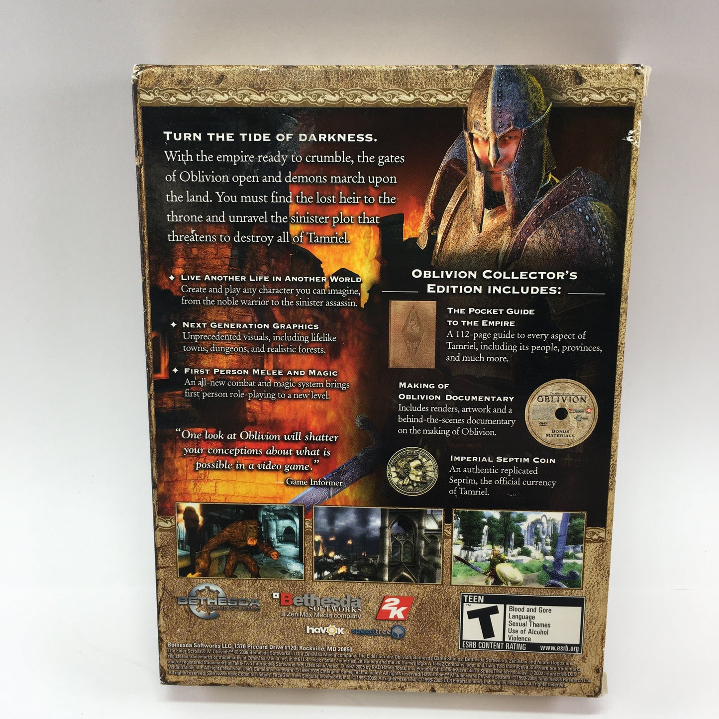 Elder Scrolls IV: Oblivion [Collector's Edition] (PC, 2006) Sealed Rare Coin CIB