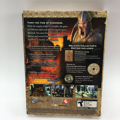 Elder Scrolls IV: Oblivion [Collector's Edition] (PC, 2006) Sealed Rare Coin CIB