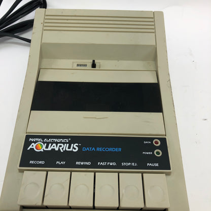 Mattel Electronics AQUARIUS 4394 Data Recorder w Cords Tested and Working