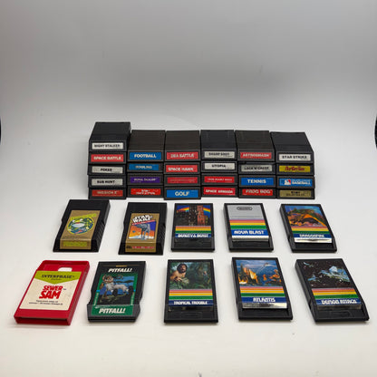 Lot of 35 Intellivision Games and Manuals Read Description