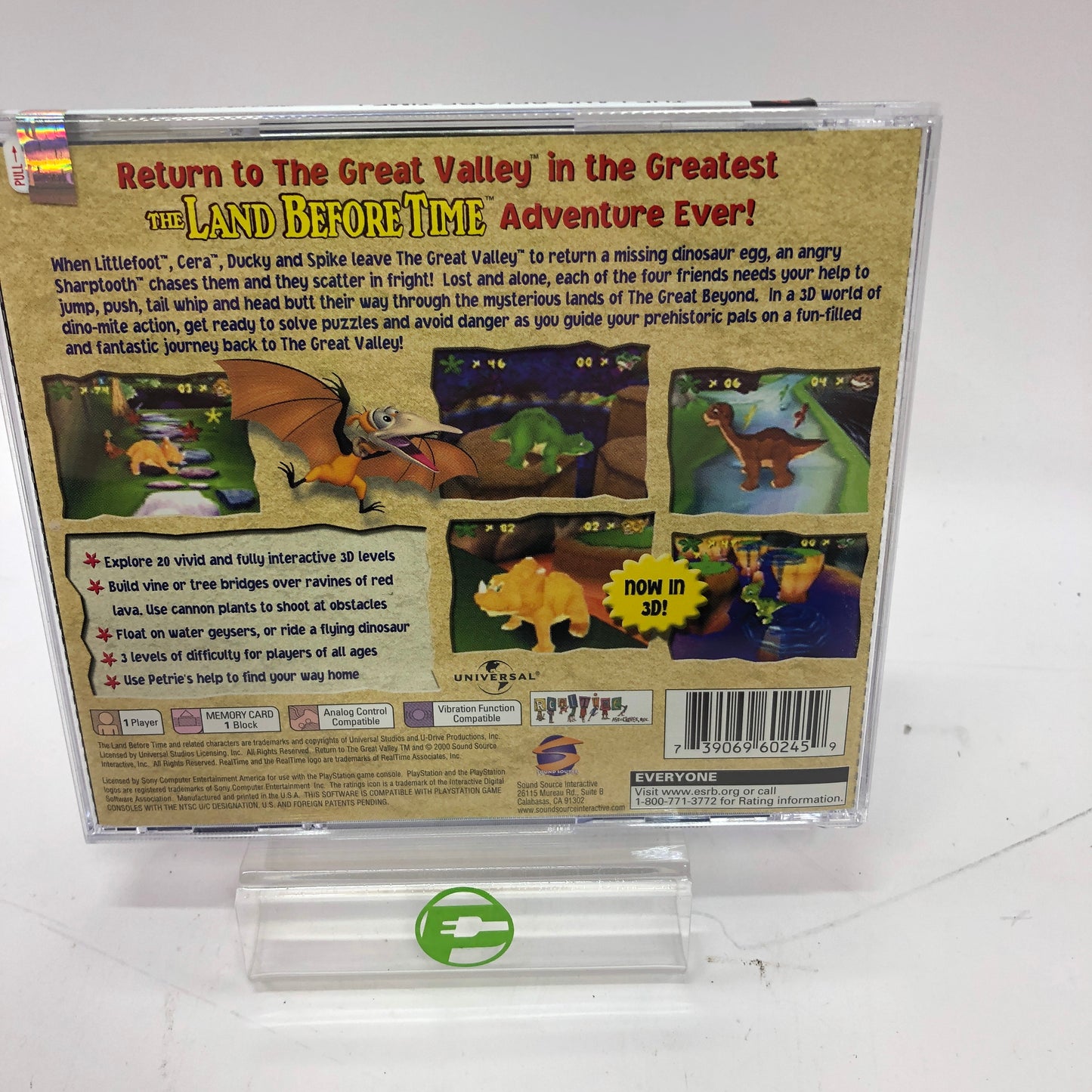 Land Before Time Return to the Great Valley(Sony PlayStation 1 PS1, 2000) Sealed
